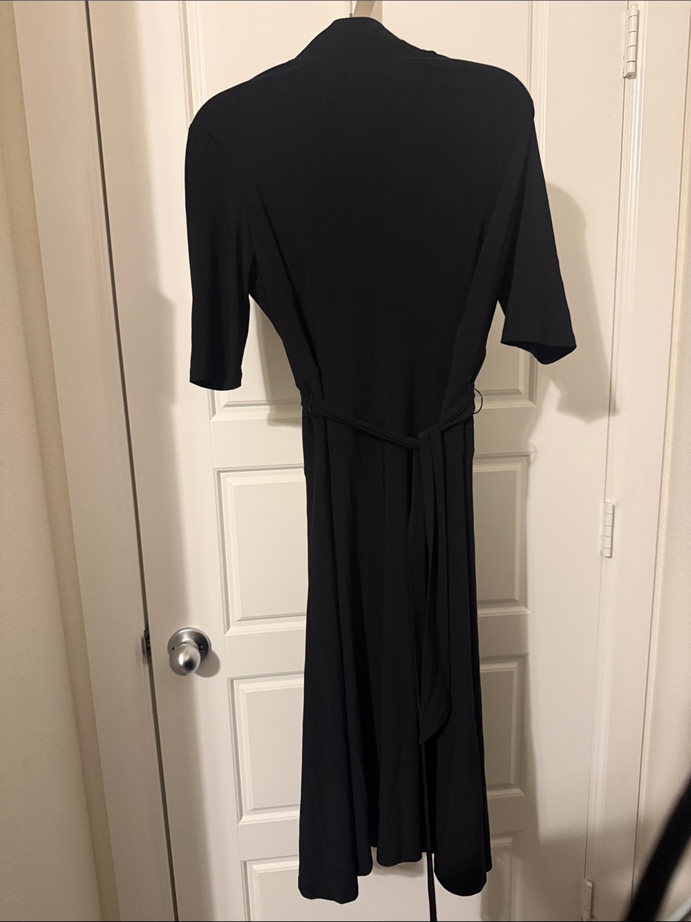 Lauren Ralph Lauren Black Midi Wrap Dress